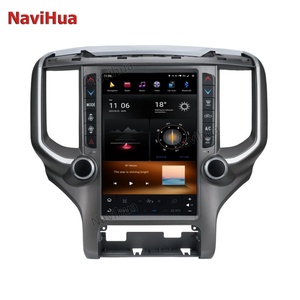 NaviHua Android 11 Vertical Screen Car DVD Auto Radio <b>Stereo</b> GPS Multimedia Head Unit for Tesla Style Dodge Ram1500 2014-2018 - Product Image 1