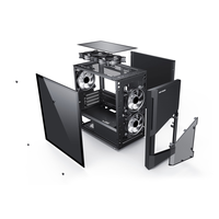 Metalsama — boîtier de refroidissement convexe pour ordinateur, boîtier de transmission rapide, pour ordinateur de jeu, version micro atx, oem