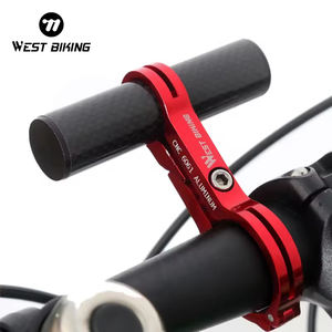 WEST BIKING-extensor de manillar de bicicleta, soporte de lámpara de aluminio y carbono para bicicleta de montaña, 31,8mm - Product Image 1
