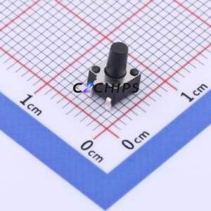 GT-TC072A-H065-L1 Tactile Switch SMD-3P,4.5x4.5mm Switch Single Pole Single Throw Round Button 1.6N Horizontal Mount - Product Image 1