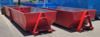 Conteneurs roulants de 12 mètres cubes Benne à ordures Crochet de déchets de construction Poubelle élévatrice