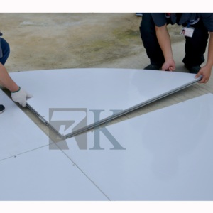 Interlocking high quality wedding flooring white round wood dance floor - Product Image 1