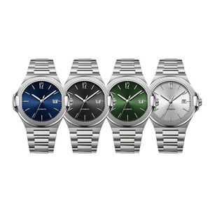 Montre automatique en argent de luxe pour homme, idéale pour les affaires et la mode, avec affichage de la date, vente en gros - Product Image 1
