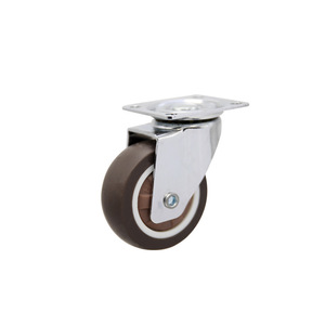 bearing silent rubber <b>wheel</b> tpr directional swivel caster threaded stem <b>replacement</b> <b>wheel</b> - Product Image 6