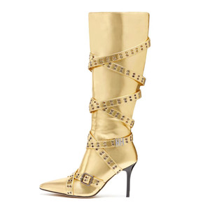 Botas Mujer Women Winter and Fall Shoes <b>Knee</b> <b>High</b> Heel Ladies Boots for Women Shoes - Product Image 2