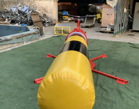 Parcours de vélos gonflables Wipeout personnalisé EASYFUN Factory avec obstacles mécaniques rotatifs Meltdown, installation facile