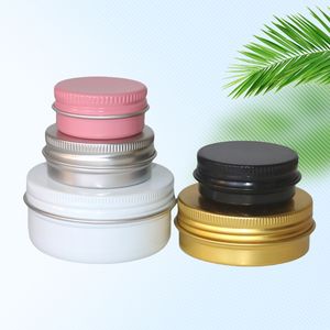 Bougie <span class=keywords><strong>rose</strong></span> noire blanche ronde en aluminium pot en métal 5g 15g 20g 30g 50g 100g baume de <span class=keywords><strong>tatouage</strong></span> boîtes en aluminium cosmétiques avec couvercle à vis - Product Image 2
