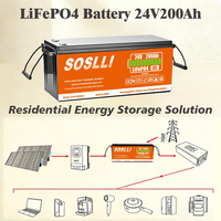 Batterie au lithium rechargeable Lifepo4 12V 100Ah 200Ah 300Ah 400Ah Système d'énergie solaire Batteries au lithium-ion Batterie de stockage Pack de batteries