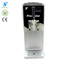 Machine à glace molle commerciale de comptoir à trois saveurs pour la vente