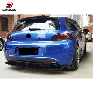 Para <span class=keywords><strong>Volkswagen</strong></span> 08-14 <span class=keywords><strong>Scirocco</strong></span> R MK3 <span class=keywords><strong>precio</strong></span> de fábrica partes del cuerpo de alta calidad estilo Karztec fibra de carbono labio trasero difusor trasero - Product Image 5