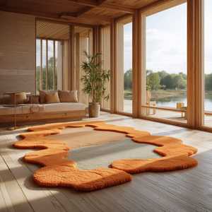 Tapis en laine noué à la main de conception traditionnelle moderne pour le salon et de multiples utilisations intérieures directement de l'usine - Product Image 1