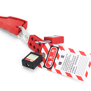 Lucchetti di Bloccaggio <span class=keywords><strong>a</strong></span> Cavo Regolabili in Acciaio Inossidabile con Corpo in Nylon per Lucchetti di Bloccaggio con Chiave, Direttamente dalla Fabbrica - Product Image 1