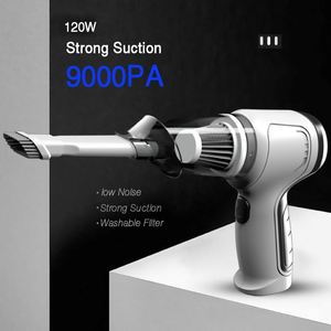 Aspirateur portable puissant sans fil, humide et sec, léger, pour poils d'animaux, mini nettoyeur de poussière pour l'intérieur de la voiture - Product Image 2