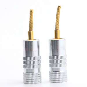Conector de amplificador de potencia de audio chapado en oro trenzado de alambre de cobre de alta calidad - Product Image 2