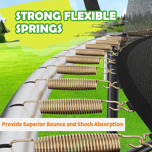 Zoshine 12/14/16 FT Heavy Duty Outdoor <strong>Trampoline</strong> Safety Enclosure Alloy Steel Frame Weather-Resistant Soft <strong>Net</strong> Durable <strong>for</strong> Home - Product Image 4