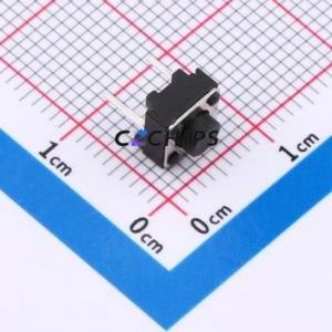 TSA06154-050B332BA Tactile <b>Switch</b> Through hole Component (THT),6.1x6.1mm <b>Switch</b> Single Pole Single Throw Round Button 1.8N 6.1mm - Product Image 1