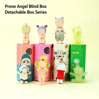 Grensoverschrijdende Nieuwe Platte Engel Figuur PVC Blind Box Dieren Fruit Kersenbloesem Anime Auto Decoratie Telefoon Charm Pop Mystery Box