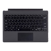 Clavier rétro-éclairé pour Microsoft Surface Pro 3 4 5 6 7 Plus clavier sans fil à Attraction magnétique avec pavé tactile
