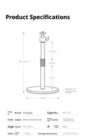 Support de projecteur télescopique en métal pour bureau, réglage d'angle flexible, capacité de charge de 5 kg