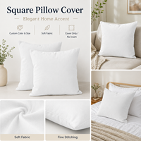 Housse de coussin de canapé multi-tailles pour la décoration intérieure, taie d'oreiller carrée multicolore
