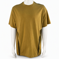 T-shirt col rond streetwear pour homme, manches courtes, en jersey de polyester, anti-humidité, coupe ample, color block, OEM ODM, vente en gros