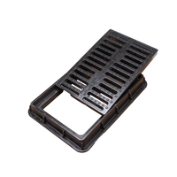 Grille de drainage composite SMC anti-corrosion OEM, capacité de charge 10T, pour drainage des places piétonnières et des routes