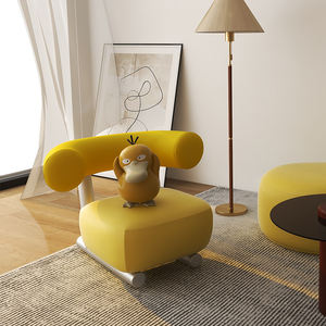 Nordic Minimalist Sled <b>Sofa</b> Chair Soft Single Seat Modern Living Room Chair - Product Image 2