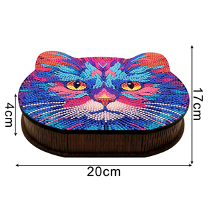 COOLEVE personnalisé grande capacité bricolage boîte de rangement à la main en bois résine artisanat avec conception de fleurs accepté en usine diamant peinture - Product Image 5