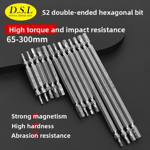 Punta de Destornillador Hexagonal de Doble Extremo de Acero S2 de 65 mm, Vástago de 1/4 de Pulgada, H4, Magnética, de Precisión, Accesorio para Herramienta Eléctrica - Product Image 5