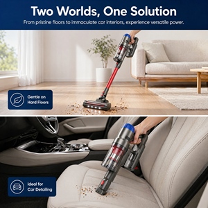 PC703 Cordless 2-in-1 Stick Vacuum Cleaner 9.5kPa Suction 25.9V Lightweight Handheld Vacuum For Home Pet Hair Hard Floor Carpet - Product Image 5