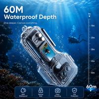 Boîtier étanche 60m/196ft pour la plongée sous-marine avec Insta360 Luna Ultra