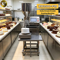 Machine à crème compacte ZD200-FB entièrement automatique pour le recouvrement de gâteaux et de confitures, équipement multifonctionnel pour boulangeries et pâtisseries