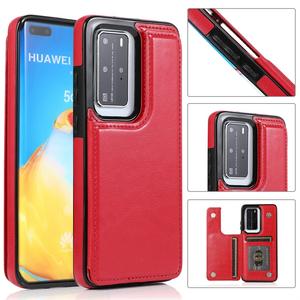Portefeuille avec porte-cartes étui en cuir PU à rabat pour <span class=keywords><strong>Huawei</strong></span> P40 Pro Plus / P40 <span class=keywords><strong>P30</strong></span> Pro / P40 <span class=keywords><strong>P30</strong></span> <span class=keywords><strong>lite</strong></span> étui à fermoir magnétique - Product Image 4