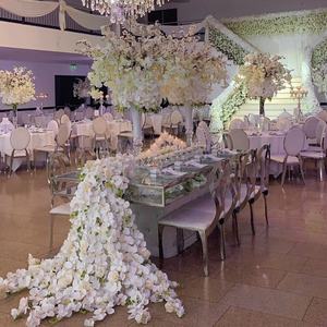 <span class=keywords><strong>M</strong></span>-1150 по индивидуальному заказу Искусственный Свадебный декор с кружевными цветами Runner украшение для стола - Product Image 1