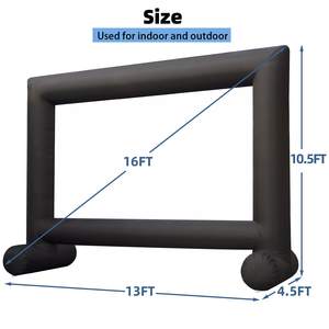 Pantalla de <span class=keywords><strong>cine</strong></span> inflable para exteriores blanca con proyector LED Tipo de globo para exteriores de calidad - Product Image 2