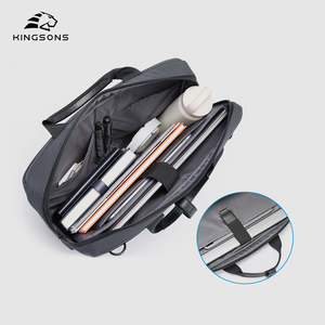 Maletín para Portátil Kingsons Serie Popular en Poliéster <span class=keywords><strong>Gris</strong></span> con Correa para Hombro, Fácil de Transportar, para Hombre - Product Image 6