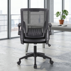 Silla de Oficina Giratoria Cómoda con Base Deslizante, Malla de Nailon, Ergonómica, Ajustable, Mueble de Director para el Hogar, Diseño Moderno - Product Image 6
