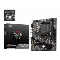 Motherboard Gaming AMD A520 Micro ATX A520M-A PRO AM4 Grosir Baru, 64GB DDR4 Dual Channel, SATA 6Gb/s, USB 3.0, untuk Desktop