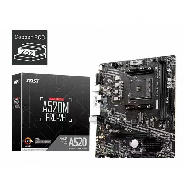 New Wholesale for A520M-A PRO AM4 Gaming Motherboard AMD A520 Micro ATX 64GB DDR4 Double Channel SATA 6Gb/s USB 3.0 Desktop