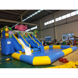 Inflatable nước nhảy voi trượt nước 6x4m với Hồ bơi bơm hơi OEM nhà máy - Product Image 3