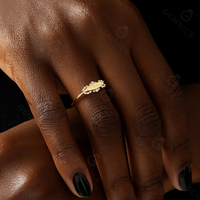 Bague Chevalière Gravable en Argent Sterling 925 Pavée de Zircons Cubiques, Cadeau Souvenir Gemnel