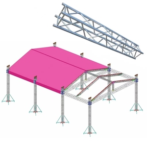 Xách tay có thể gập lại 40x40 giàn hệ thống hợp kim nhôm khung sân khấu với tam giác & thiết kế vuông <span class=keywords><strong>DJ</strong></span> hiển thị 1000kg Tải công suất - Product Image 4