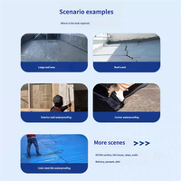 Revêtement imperméable en ciment polymère de qualité professionnelle 20L Peinture imperméable à haute résistance d'adhérence pour toilettes et balcons