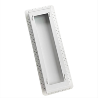 Grille d'aération murale encastrée en métal pour cloisons sèches, grille de ventilation plate dissimulée pour la circulation de l'air intérieur