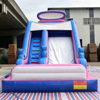 Hot Sale aufblasbare Spiele für Kinder aufblasbare Wasser rutsche für Kinder Spring burg mit Rutsche und Pool Hüpfburg