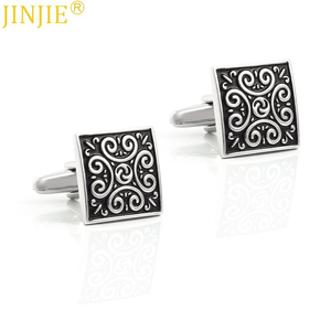 JINJIEプロモーション高品質ファッションカフスボタンクラシック真鍮銅カフリンクス男性用ウェディング婚約 & パーティーギフト - Product Image 2