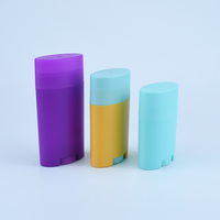 Tube de bâton cosmétique de forme ovale écologique de 30g 50g 75g contenant de bâton de déodorant solide parfumé anti-transpirant