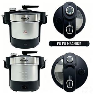 Machine à Fufu Automatique OEM 6L, 1000W, Mélangeur Alimentaire Chauffant pour Igname, Double Lame SUS, Pot Antiadhésif pour l'Afrique, Modèle ZL-1001 220V - Product Image 6