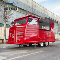 Baru kendaraan dapur bergerak makanan antik karavan trailer retro citroen hy es krim kopi makanan truk van penuh dilengkapi untuk dijual