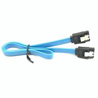Cable de datos SATA de 90 grados, ángulo recto, SATA III, 6,0 Gbps, negro con bloqueo para unidades HDD, SSD, CD y DVD, 1 unidad